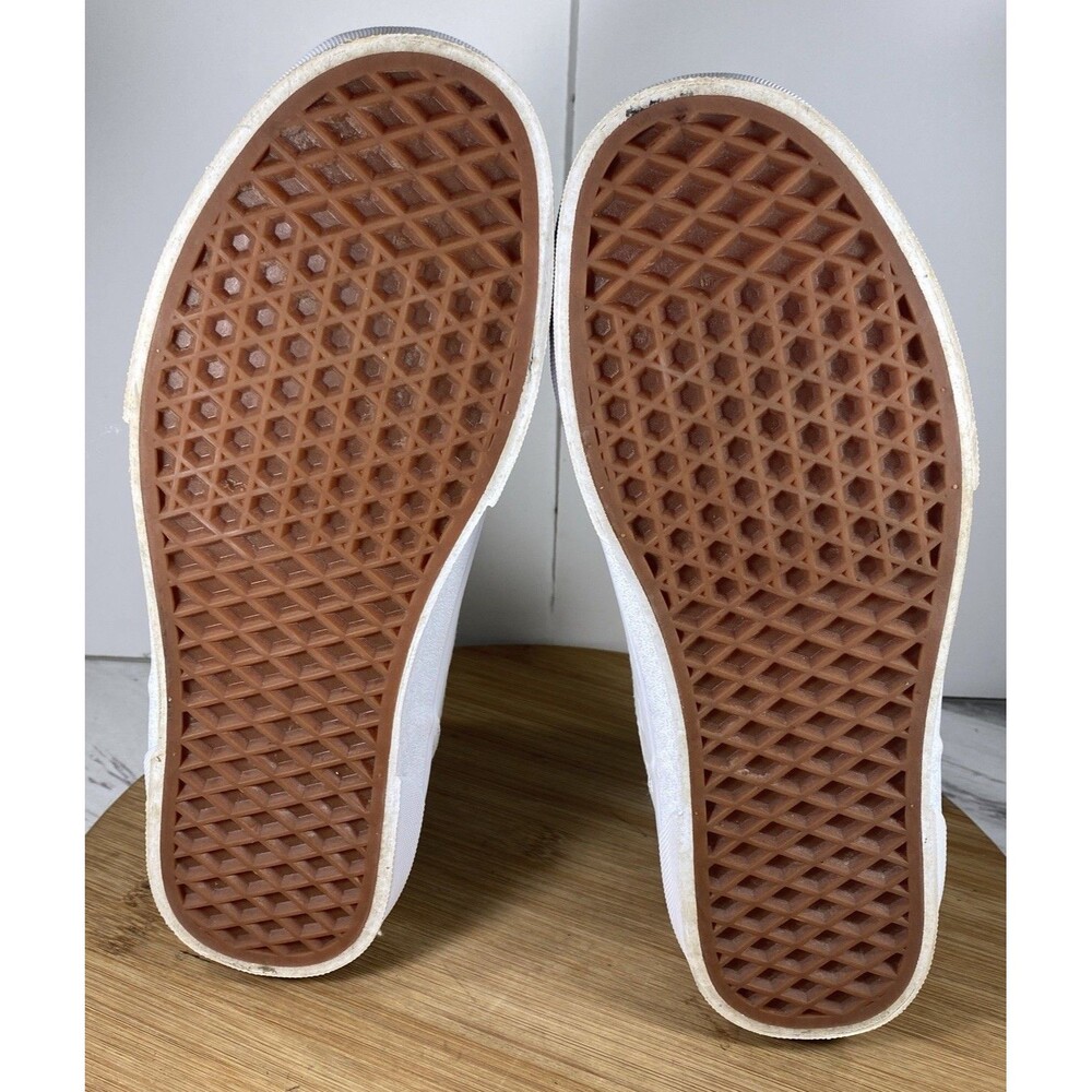 Vans Shoes Off The Wall 500714 White Gray Checkered Sneakers Size Women 9.5 - Picture 7 of 7